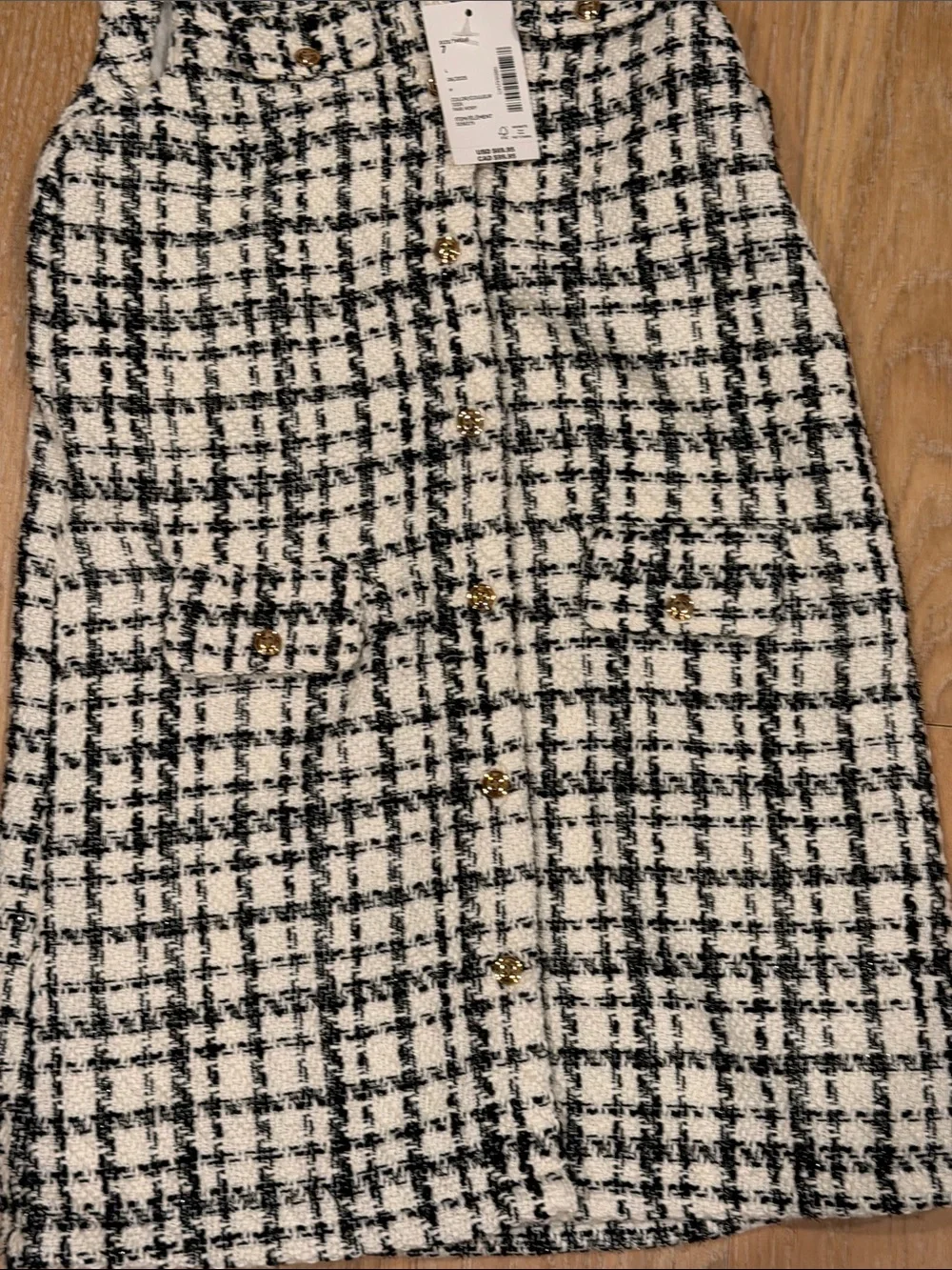 Gymboree Black and White Tweed Shift Dress